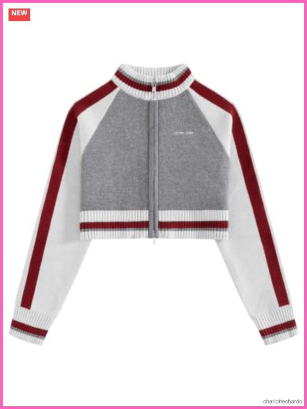 Aelfric Eden Women's Zip Up Cardigan Varsity Knit Crop Sweater